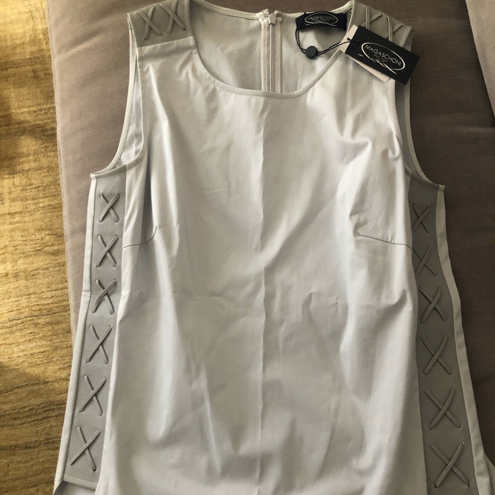 Magaschoni top with leather details new S8